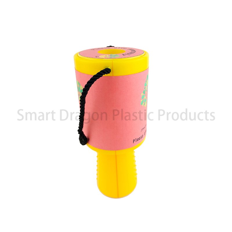 SMART DRAGON-Yellow Rounded Hand Held Plastic Collection Charity Box-2