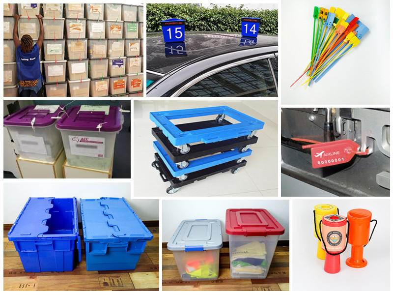 SMART DRAGON plastics recyclable ballot boxes seals for election
