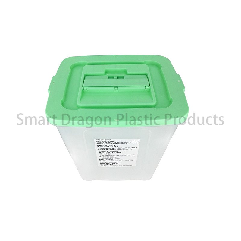 SMART DRAGON Transparent Plastic Ballot Box with Lid for Election Voting Plastic Ballot Box image145