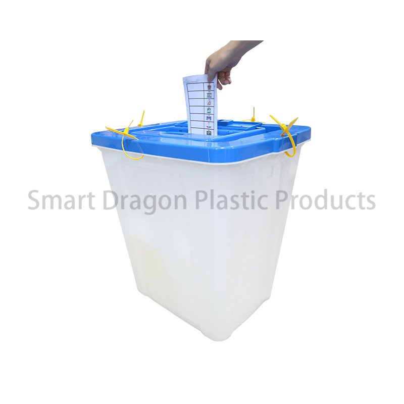 SMART DRAGON Transparent 86l Plastic Ballot Box with Seals Security Tags Sign Holder Plastic Ballot Box image144