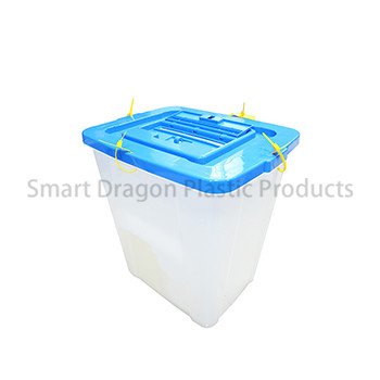 Transparent 86l Plastic Ballot Box with Seals Security Tags Sign Holder-4