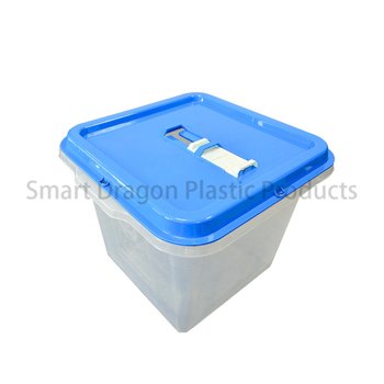 Clear Plastic Disposable Election Ballot  Box with Blue Cover-1