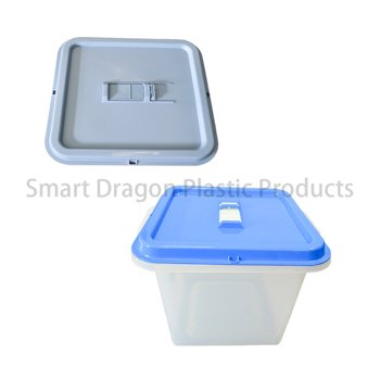 Clear Plastic Disposable Election Ballot  Box with Blue Cover-2