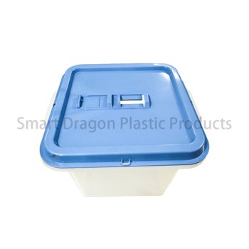 Clear Plastic Disposable Election Ballot  Box with Blue Cover-6