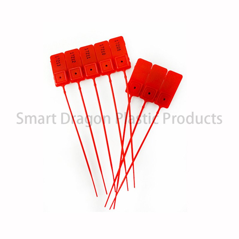 SMART DRAGON Standard Red Pull Tight Plastic Seal 180mm With Number Plastic Security Seal image122