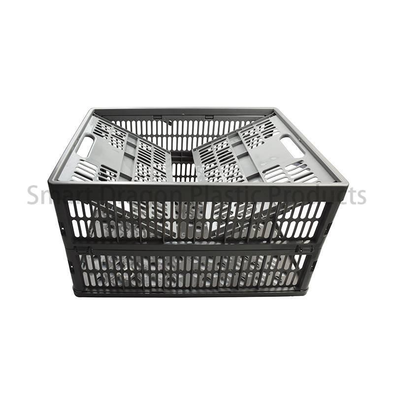 Collapsible PP Material Plastic Storage Box Perforated Ventilate Folding Basket