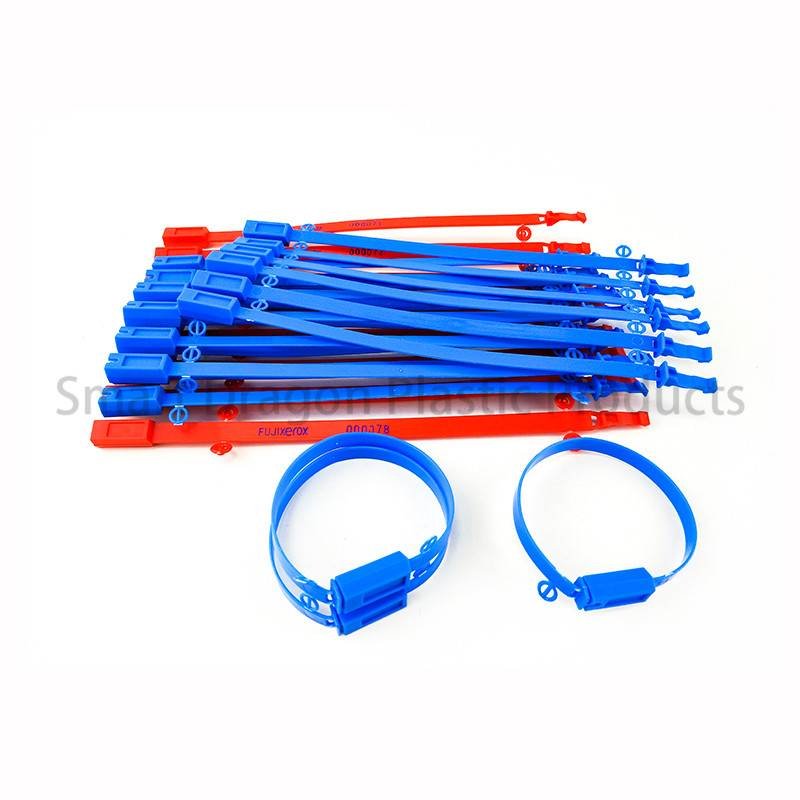 Custom Adjustable Length Plastic Seals Tear Off by Hand Tamper Proof Plastic Seal