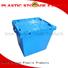 folding dislocation easy stack SMART DRAGON Brand plastic turnover boxes supplier