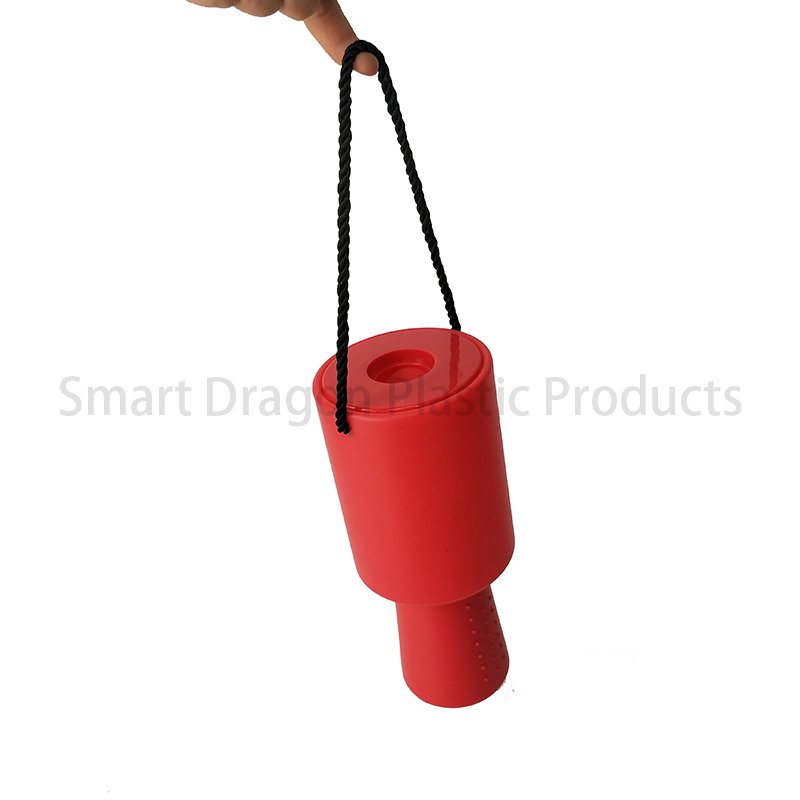 Red Rounded Plastic Collection Charity Box Money Box with Hand Held-5