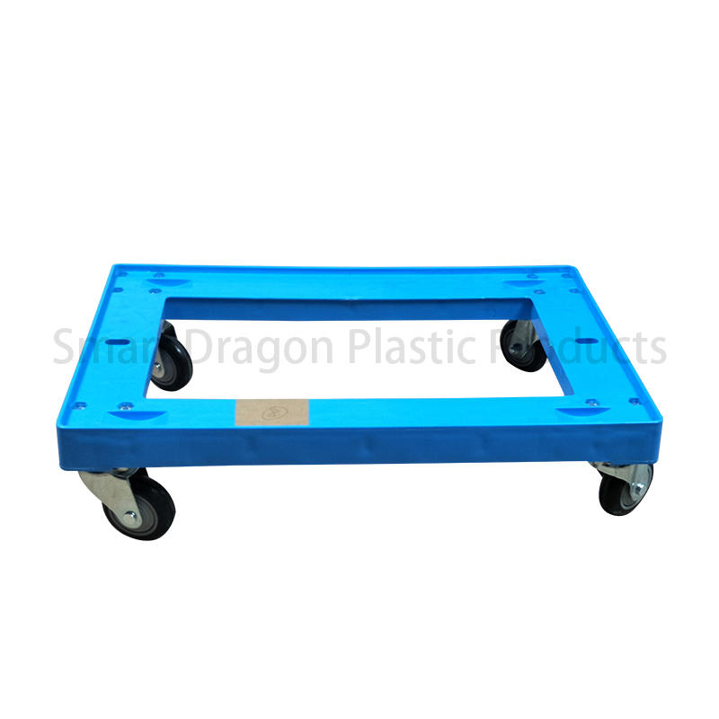 High Quality 4 Wheels Plastic Moving Dolly Hand Trolley
