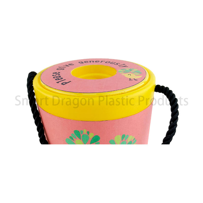 SMART DRAGON best quality plastic collection box for fundraising