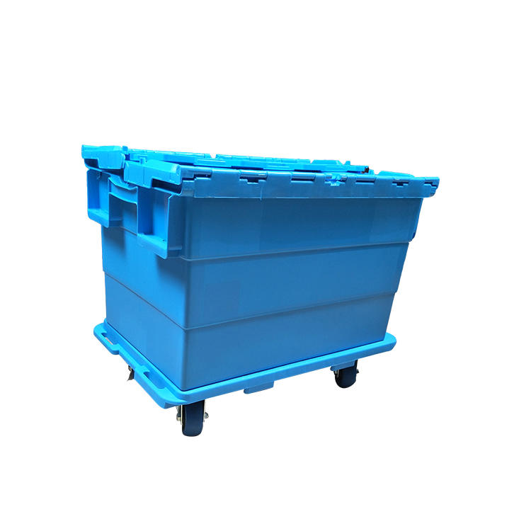 SMART DRAGON hand-moving stackable turnover box with lid for forwarder