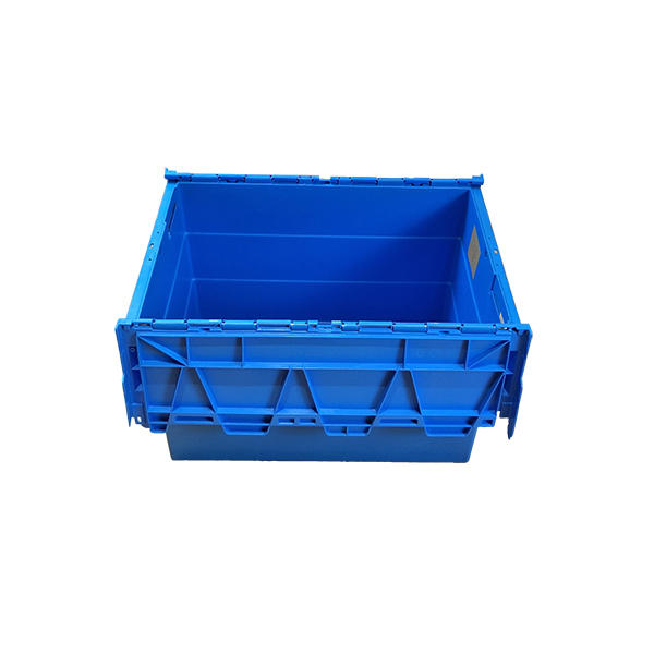 SMART DRAGON lidded turnover crate easy handle for supermarket