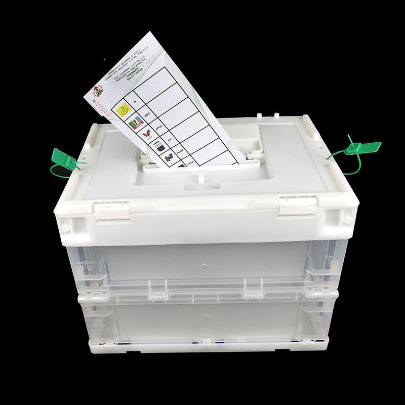 Folding Plastic Election Bin Ballot Box Voting Boxes With Security Seal
