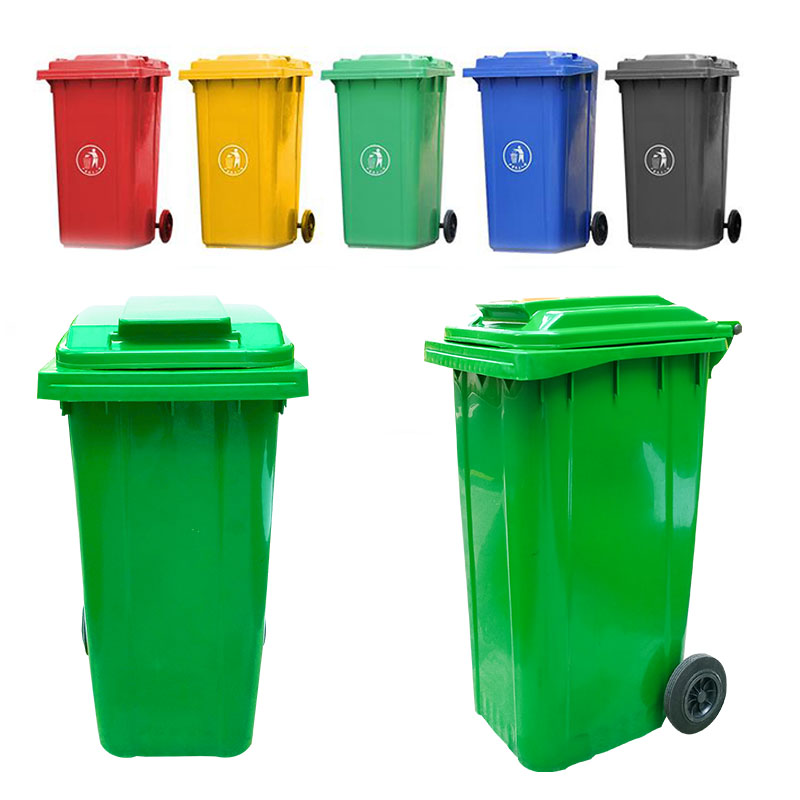 Outdoor 240l Plastic Wheeled Garbage Bin Trash Can Dustbin-sma