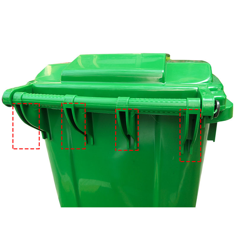 SMART DRAGON-Outdoors Street Plastic 240l Trash Can Waste Bin-smart Dragon Plastic Products