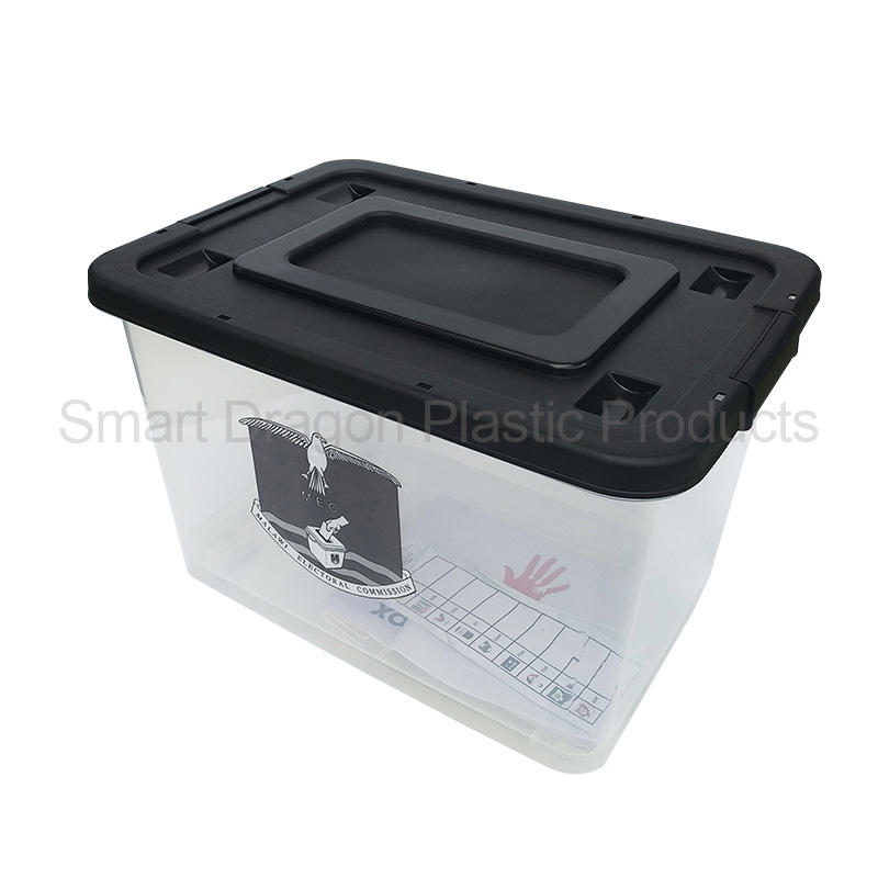 60L Plastic File Storage Boxes Plastic Container With Wheels