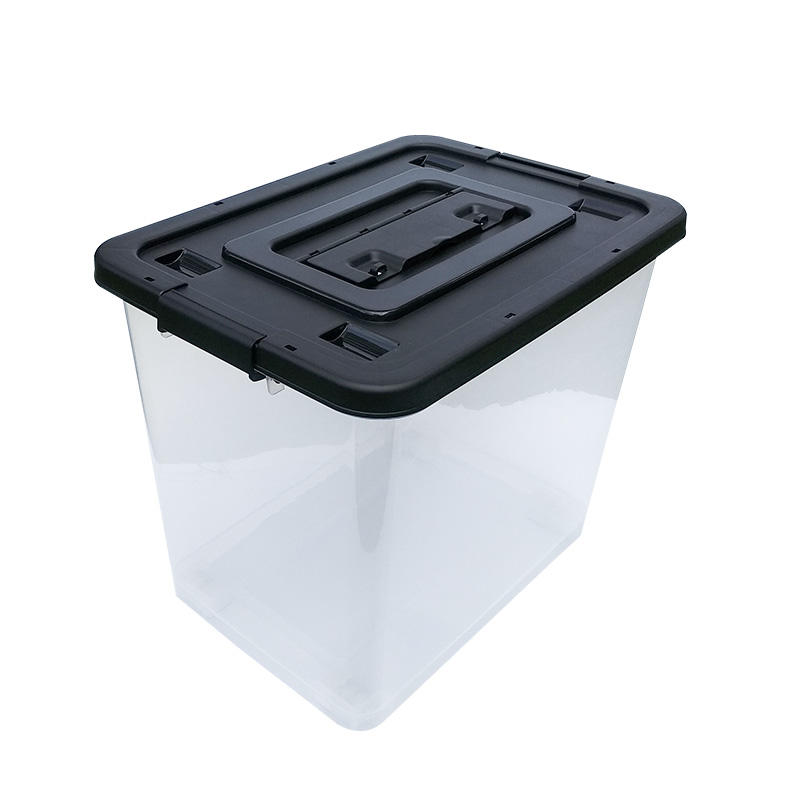 65L Transparent Plastic Ballot Election Vote Box Voting Bin