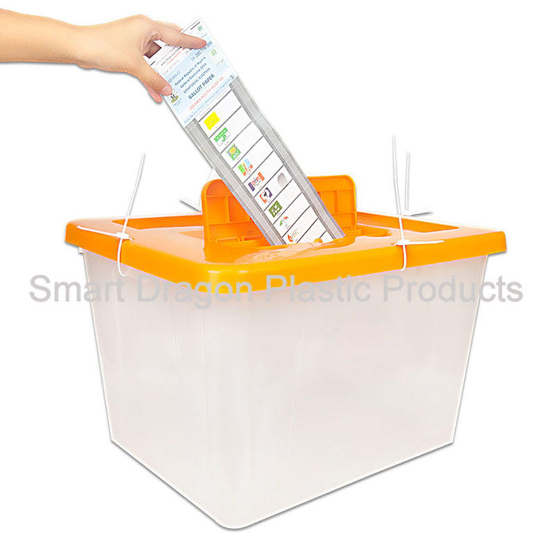 Clear Plastic Ballot Box For Bolivia Referendum Election