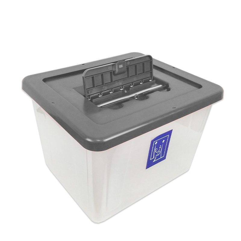 Clear Plastic Ballot Voting Box For Libya Referendum Election