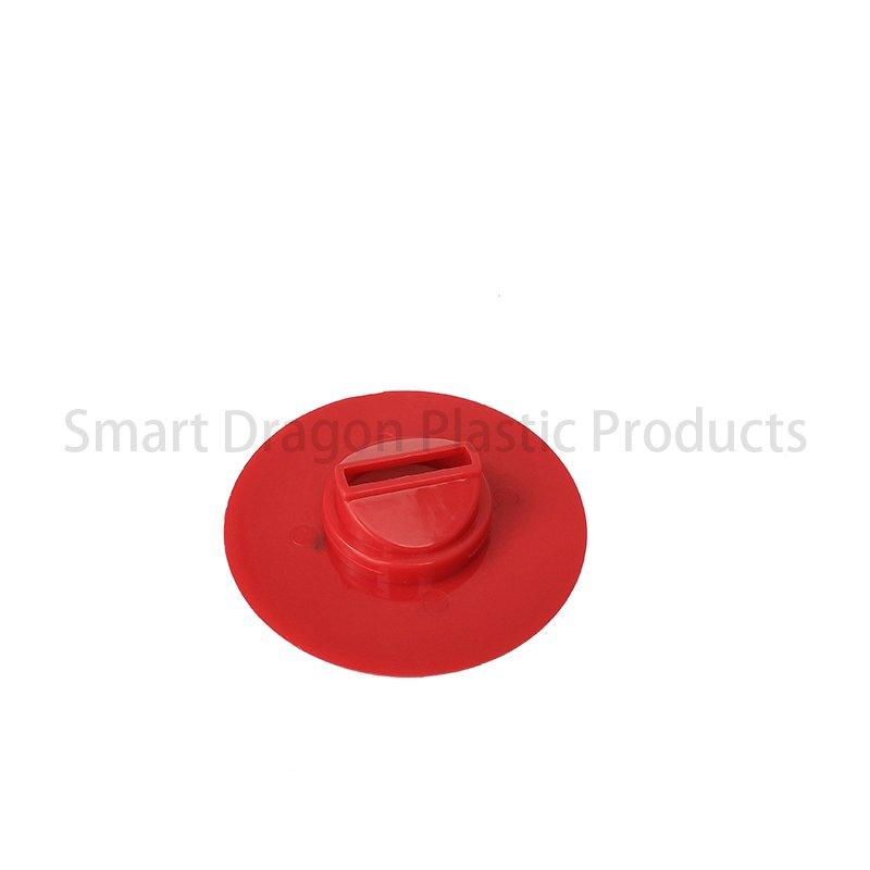 Red Rounded Plastic Collection Charity Box Money Box with Hand Held-2