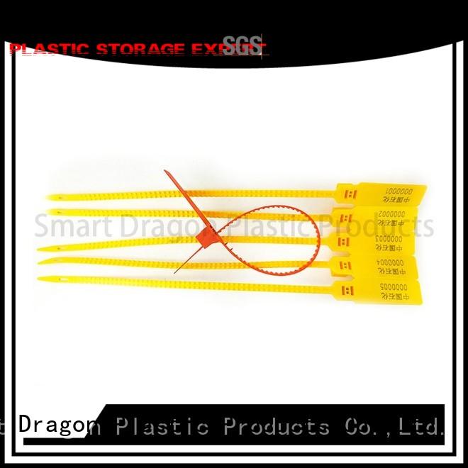 high security truck seals logo tear plastic bag security seal SMART DRAGON Brand